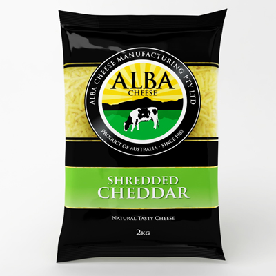 Alba Cheese - Shredded Cheddar 2KG